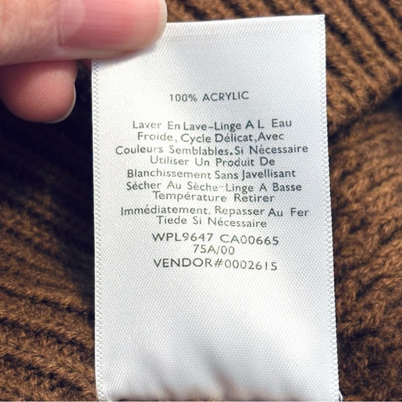 Eddie Bauer Brown Ribbed Pullover Crewneck Sweater Women’s Size XL - Picture 5 of 5